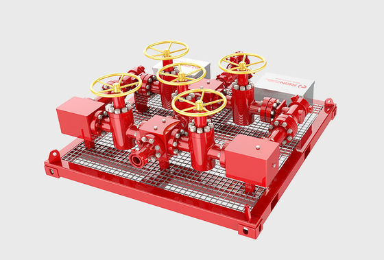 Нефтяные скважины испытания удушающий манифолт с 3000psi контроля давления и API 16C стандарт