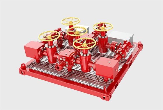 Нефтяные скважины испытания удушающий манифолт с 3000psi контроля давления и API 16C стандарт